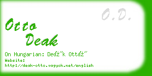 otto deak business card